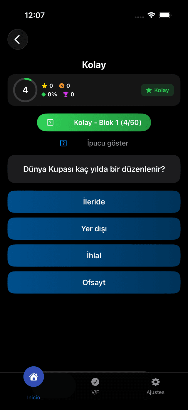 Football One Quiz Screenshot 1