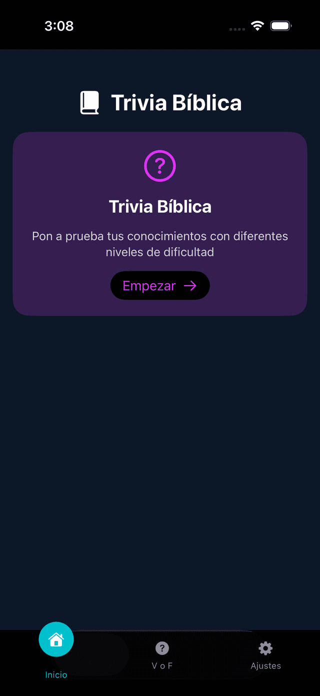 Trivia Biblia Evangélica Screenshot 1