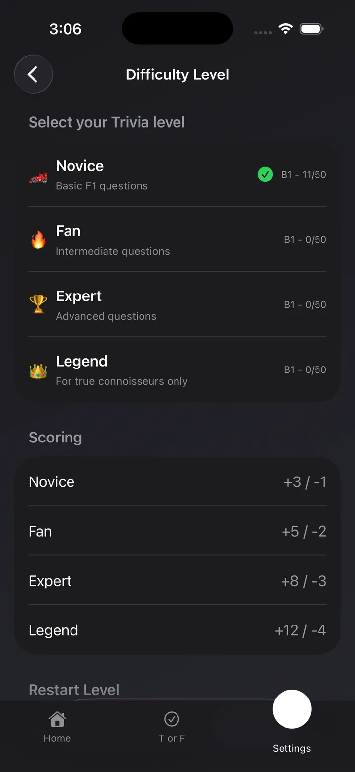 Formula One Trivia Screenshot 6
