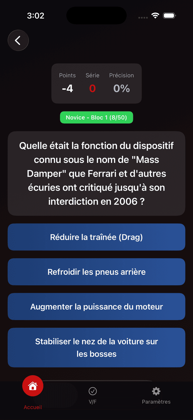 Formula One Trivia Screenshot 1