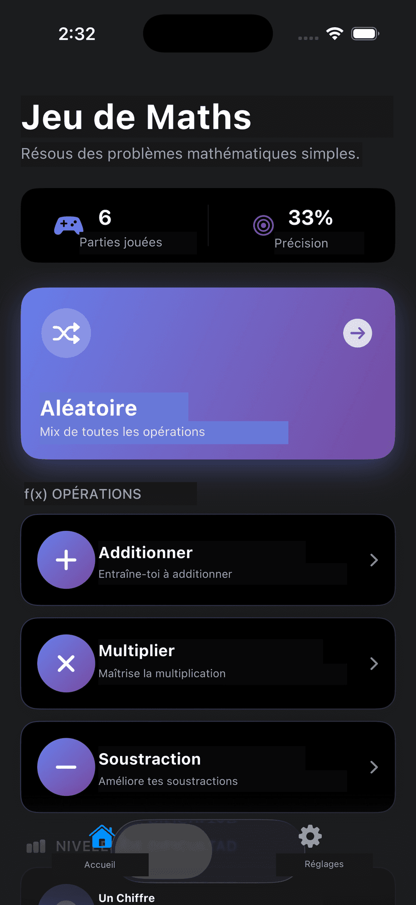 TriviaMathUno App Screenshot