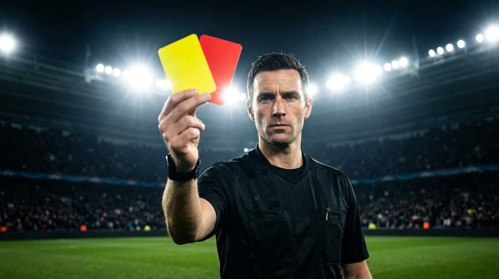 Yellow and red cards in football: when they are shown and the consequences