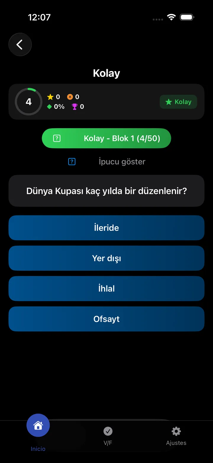 Football One Quiz Screenshot 1