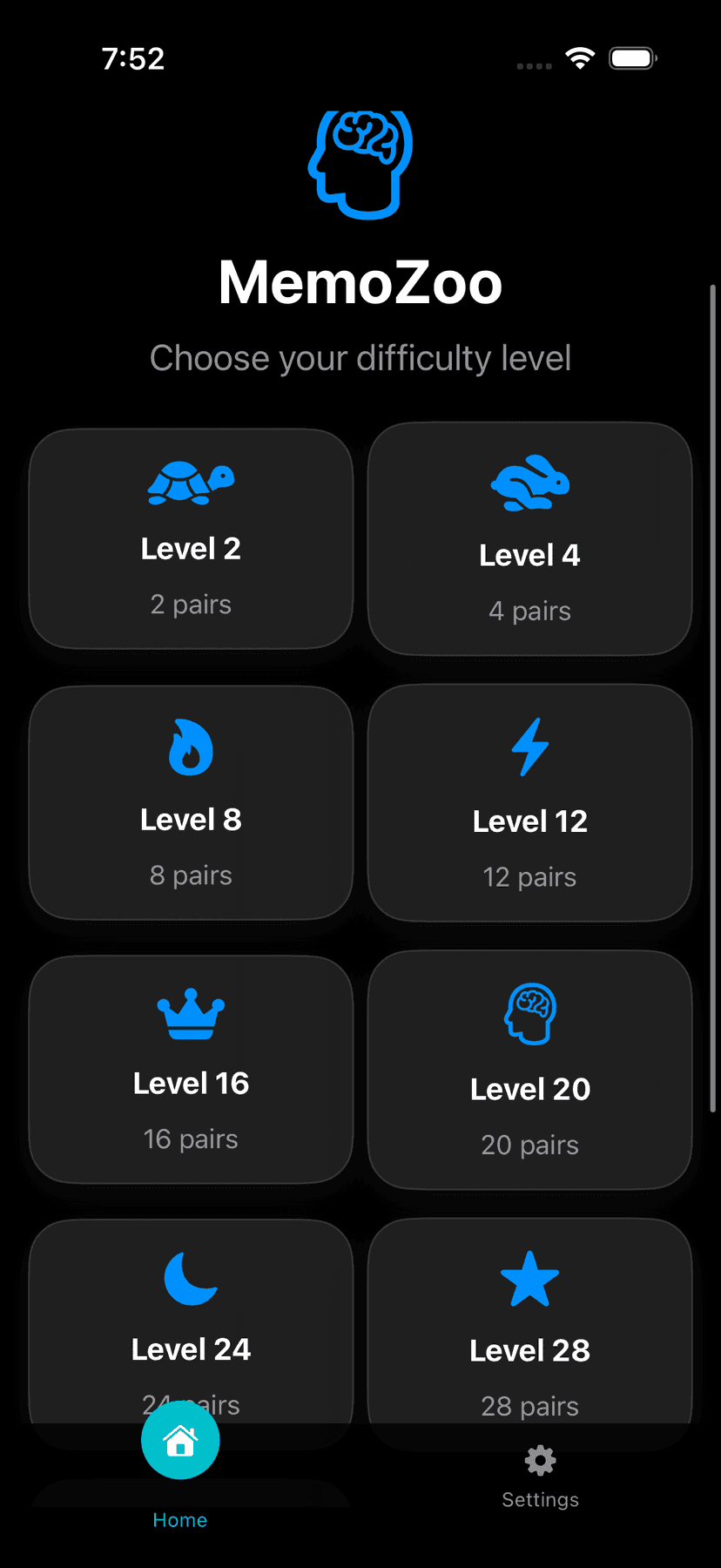 MemoZoo App Screenshot