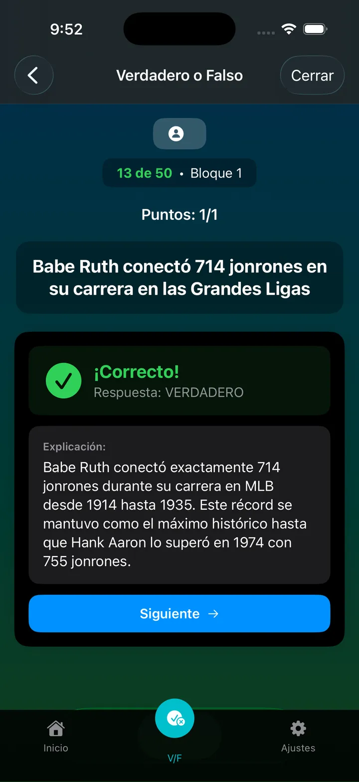 Baseball Trivia One Screenshot 5