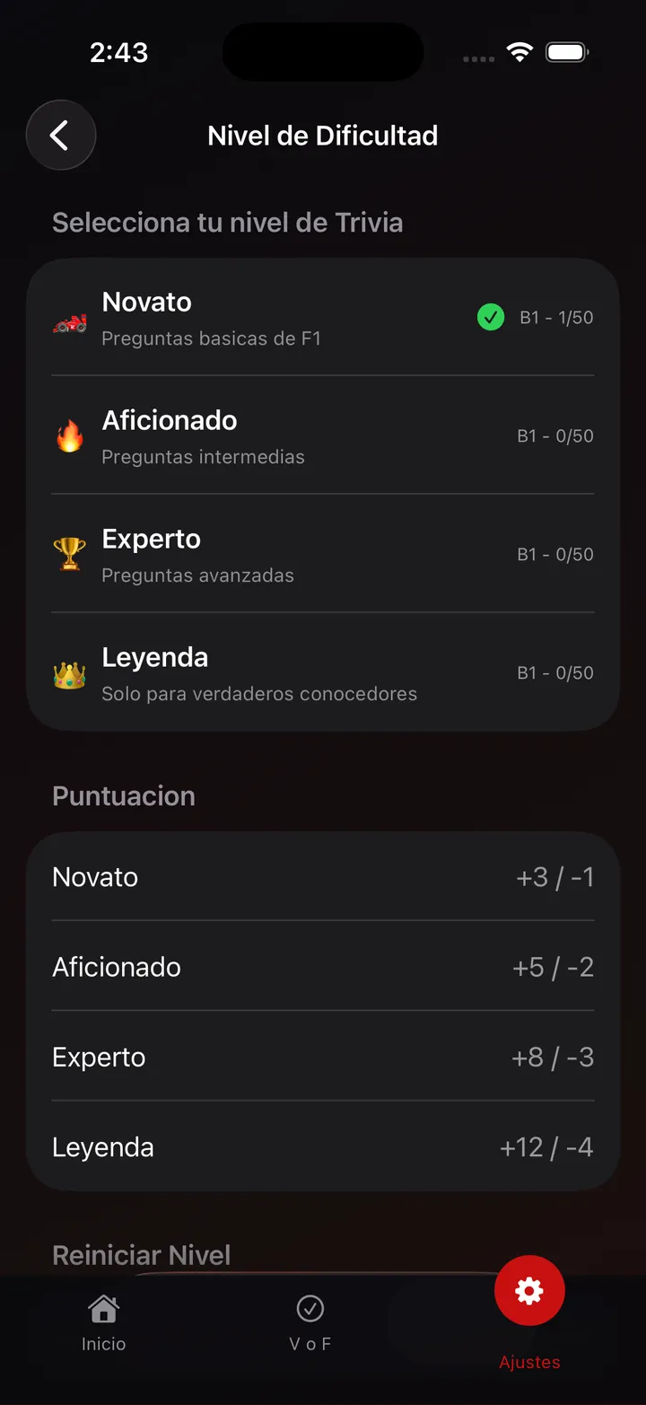 Formula One Trivia Screenshot 6
