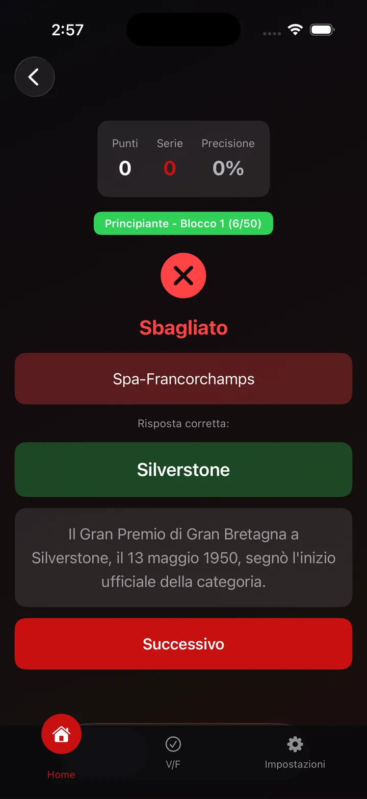 Formula One Trivia Screenshot 2