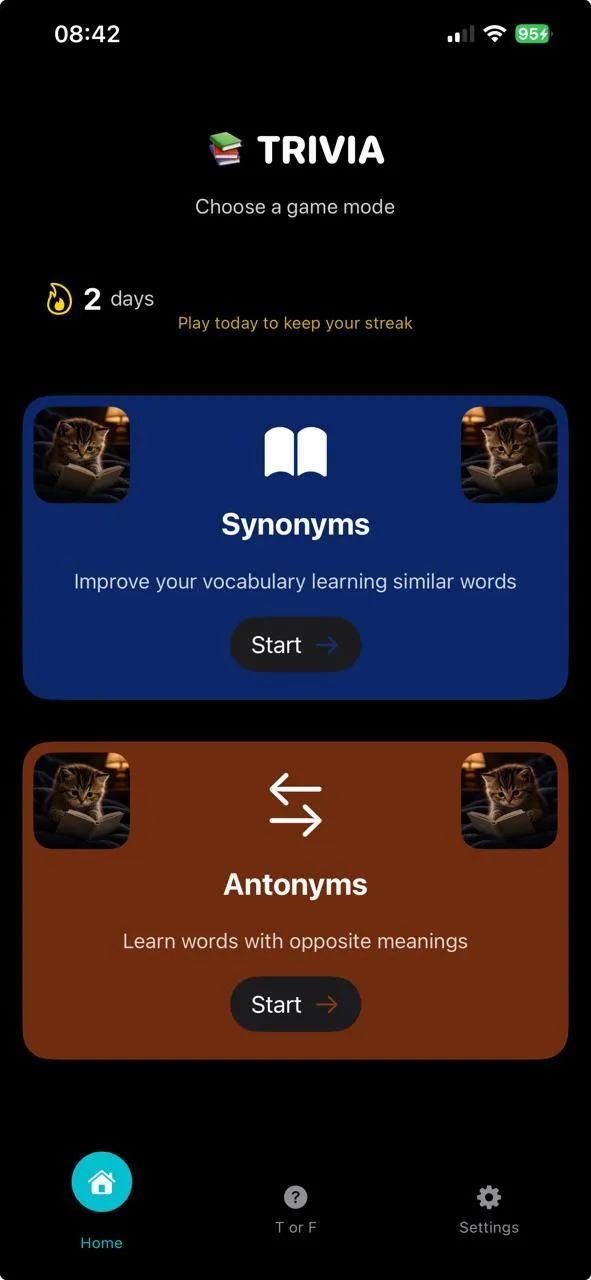 Trivia Sinónimos Antónimos Screenshot 1