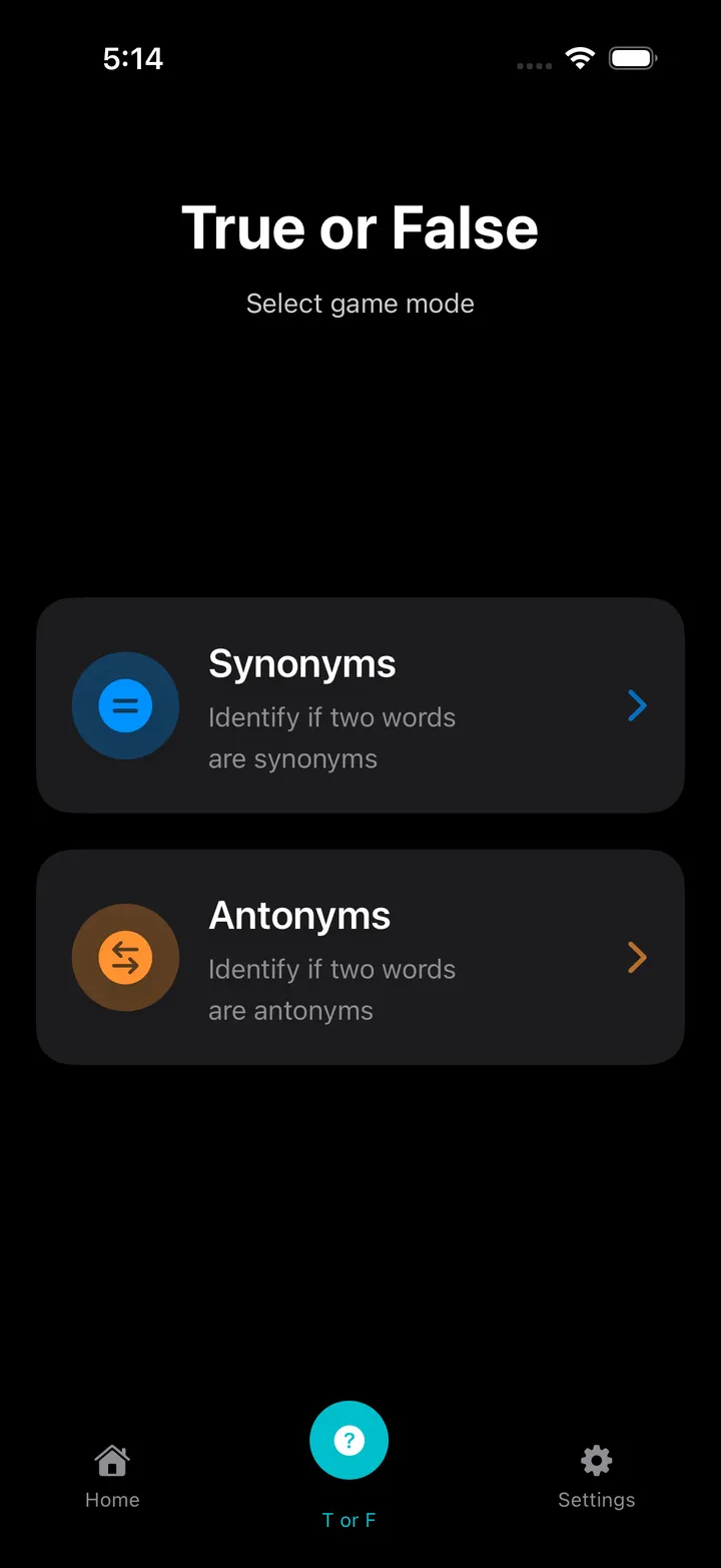 Antonyms Mode