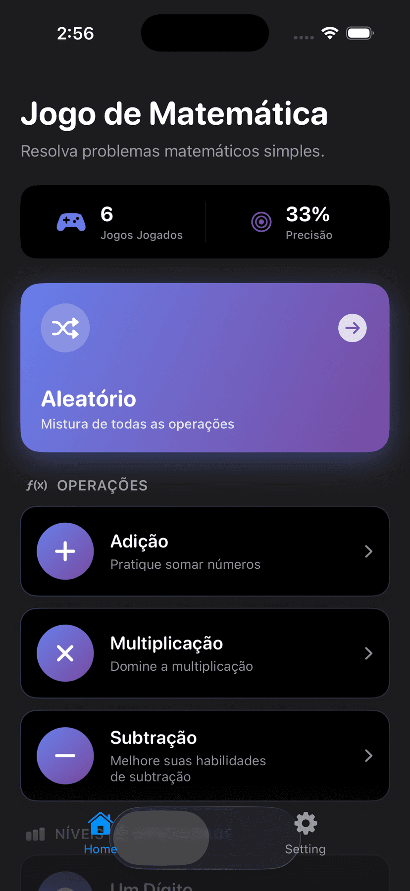 TriviaMathUno App Screenshot
