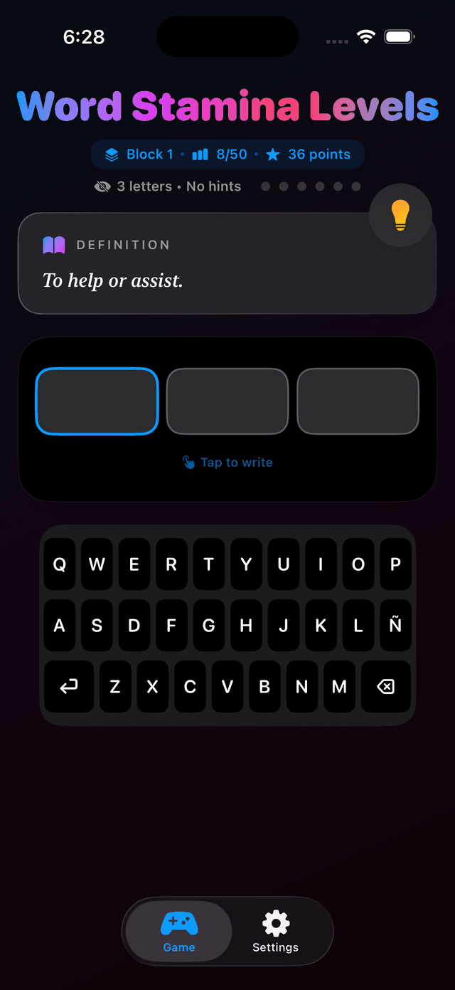 Word Stamina Screenshot 1